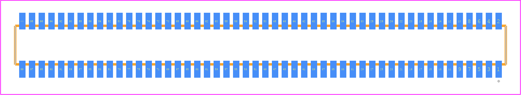 CLE-150-01-G-DV-TR - SAMTEC PCB footprint - Other - Other - CLE-150-01-X-DV-TR