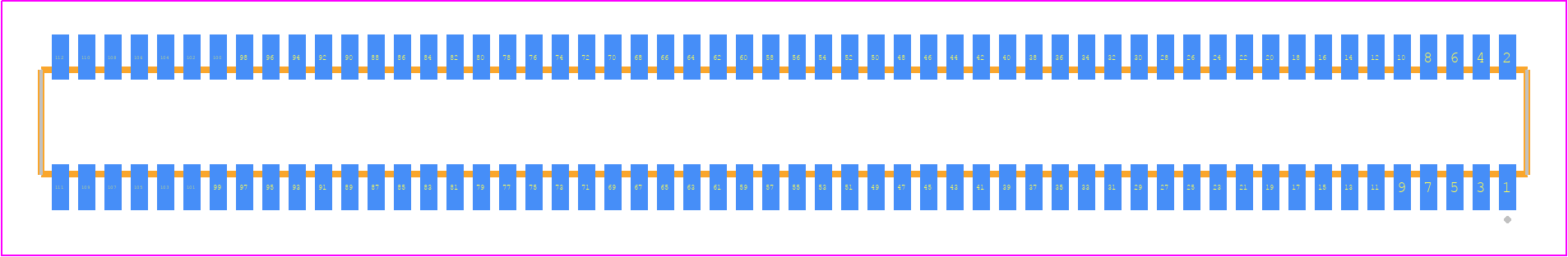 CLE-156-01-G-DV-TR - SAMTEC PCB footprint - Other - Other - CLE-156-01-X-DV-TR