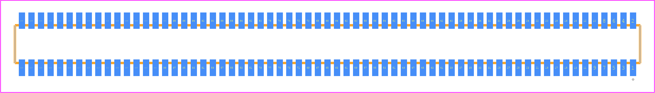 CLE-165-01-F-DV-TR - SAMTEC PCB footprint - Other - Other - CLE-165-01-X-DV-TR