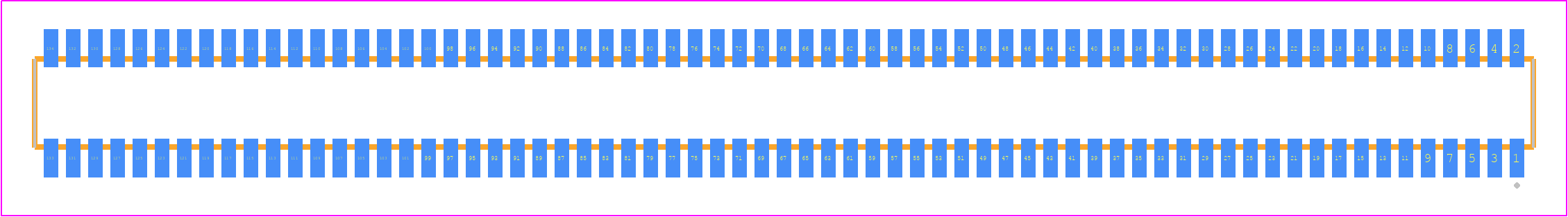 CLE-167-01-F-DV-TR - SAMTEC PCB footprint - Other - Other - CLE-167-01-X-DV-TR