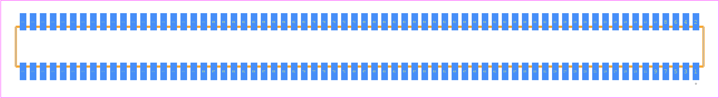 CLE-168-01-F-DV-TR - SAMTEC PCB footprint - Other - Other - CLE-168-01-X-DV-TR