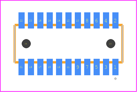 CLE-111-01-F-DV-A - SAMTEC PCB footprint - Other - Other - CLE-111-01-X-DV-A