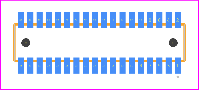 CLE-118-01-F-DV-A - SAMTEC PCB footprint - Other - Other - CLE-118-01-X-DV-A