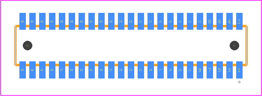 CLE-123-01-G-DV-A - SAMTEC PCB footprint - Other - Other - CLE-123-01-X-DV-A