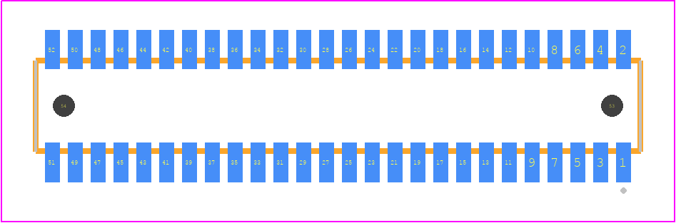 CLE-126-01-F-DV-A - SAMTEC PCB footprint - Other - Other - CLE-126-01-X-DV-A