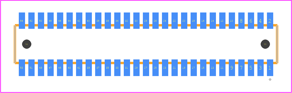 CLE-127-01-G-DV-A - SAMTEC PCB footprint - Other - Other - CLE-127-01-X-DV-A