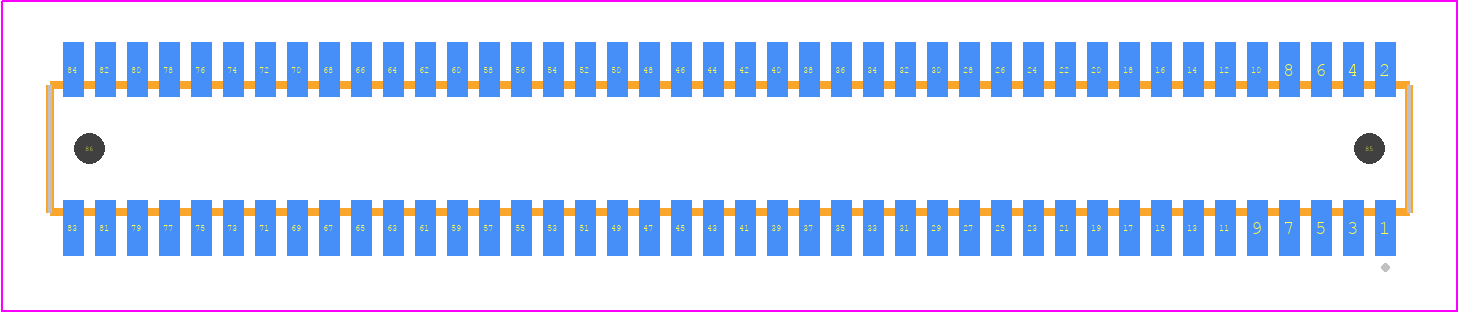 CLE-142-01-G-DV-A - SAMTEC PCB footprint - Other - Other - CLE-142-01-X-DV-A