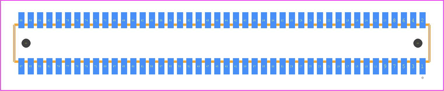 CLE-144-01-F-DV-A - SAMTEC PCB footprint - Other - Other - CLE-144-01-X-DV-A