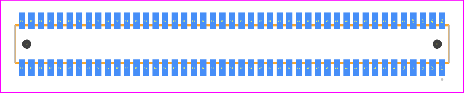 CLE-145-01-G-DV-A - SAMTEC PCB footprint - Other - Other - CLE-145-01-X-DV-A
