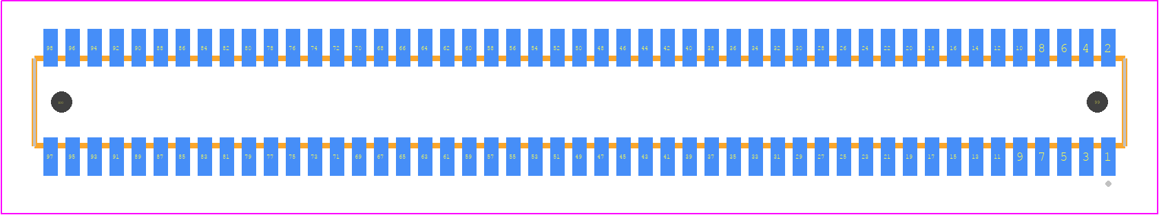CLE-149-01-G-DV-A - SAMTEC PCB footprint - Other - Other - CLE-149-01-X-DV-A