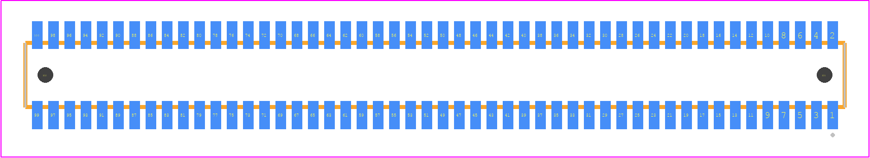 CLE-150-01-G-DV-A - SAMTEC PCB footprint - Other - Other - CLE-150-01-X-DV-A