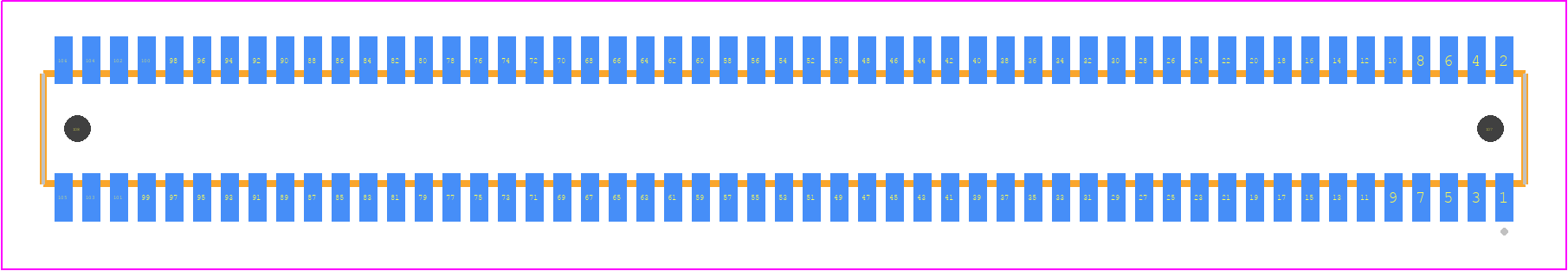 CLE-153-01-G-DV-A - SAMTEC PCB footprint - Other - Other - CLE-153-01-X-DV-A