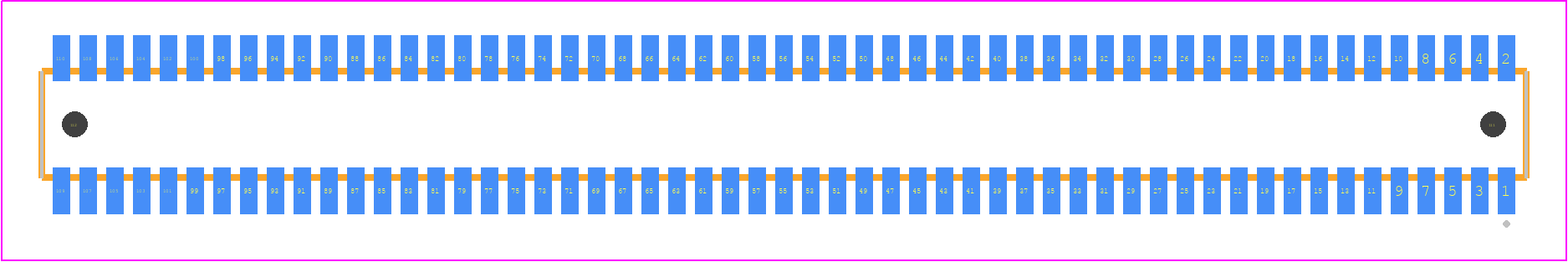 CLE-155-01-F-DV-A - SAMTEC PCB footprint - Other - Other - CLE-155-01-X-DV-A