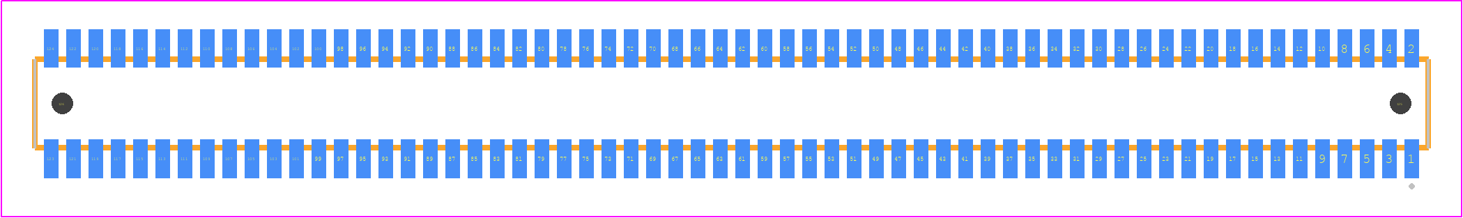 CLE-162-01-F-DV-A - SAMTEC PCB footprint - Other - Other - CLE-162-01-X-DV-A