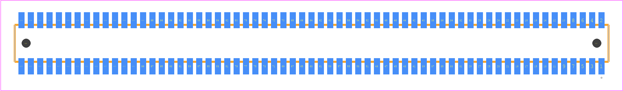 CLE-163-01-F-DV-A - SAMTEC PCB footprint - Other - Other - CLE-163-01-X-DV-A