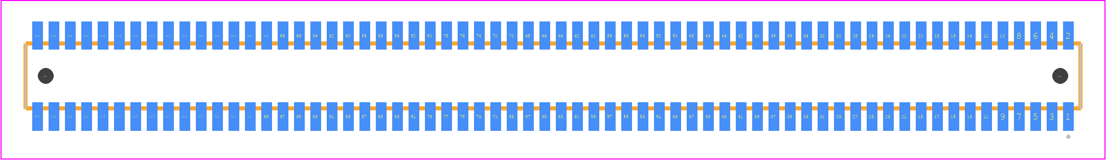 CLE-164-01-F-DV-A - SAMTEC PCB footprint - Other - Other - CLE-164-01-X-DV-A