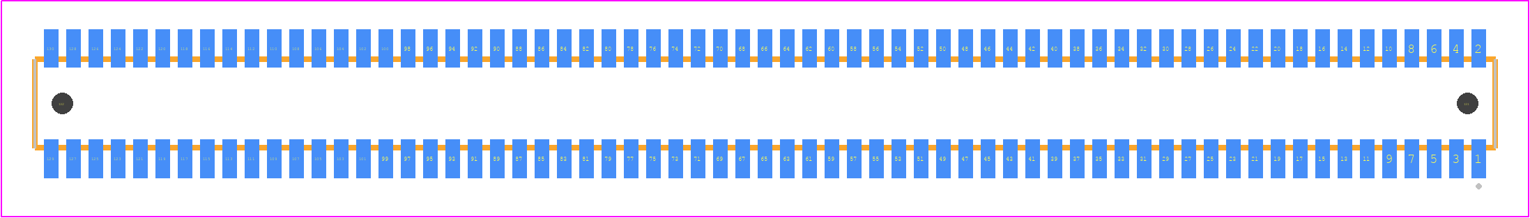 CLE-165-01-F-DV-A - SAMTEC PCB footprint - Other - Other - CLE-165-01-X-DV-A