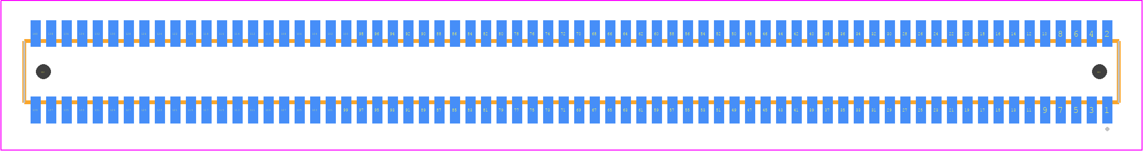 CLE-170-01-F-DV-A - SAMTEC PCB footprint - Other - Other - CLE-170-01-X-DV-A