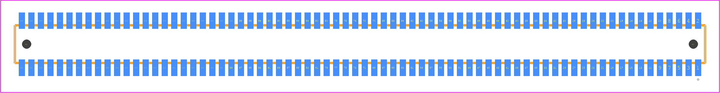 CLE-172-01-F-DV-A - SAMTEC PCB footprint - Other - Other - CLE-172-01-X-DV-A