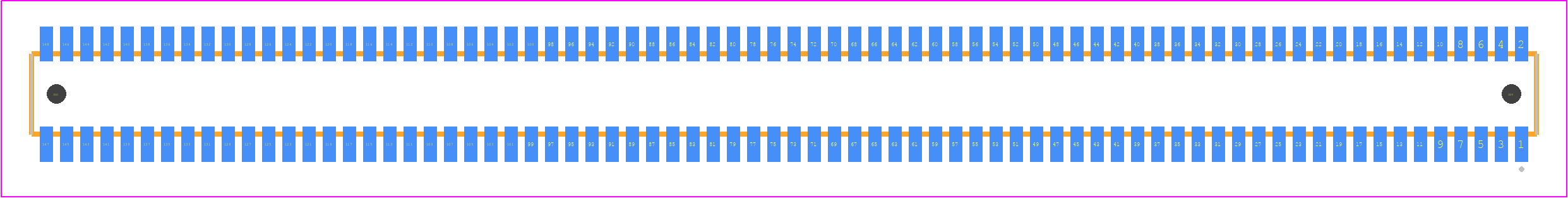 CLE-174-01-F-DV-A - SAMTEC PCB footprint - Other - Other - CLE-174-01-X-DV-A