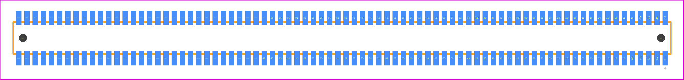 CLE-180-01-F-DV-A - SAMTEC PCB footprint - Other - Other - CLE-180-01-X-DV-A