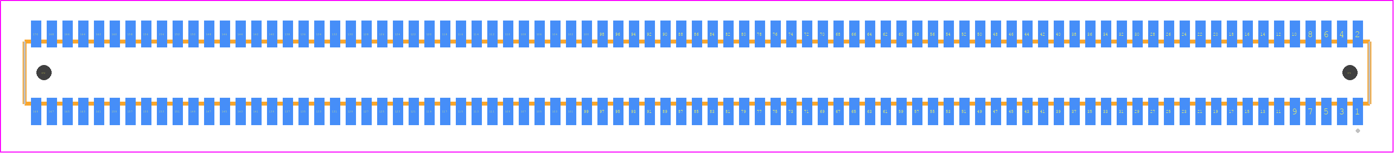 CLE-185-01-G-DV-A - SAMTEC PCB footprint - Other - Other - CLE-185-01-X-DV-A