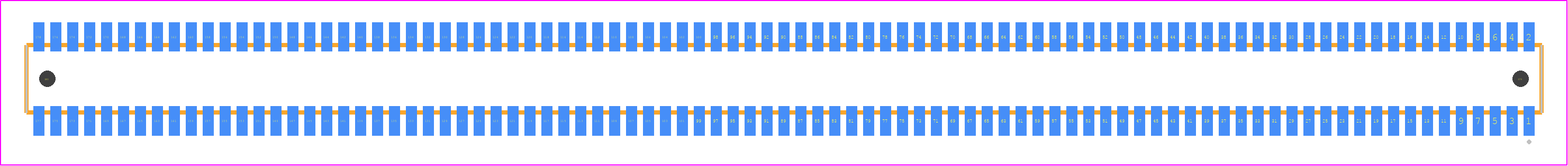 CLE-189-01-F-DV-A - SAMTEC PCB footprint - Other - Other - CLE-189-01-X-DV-A