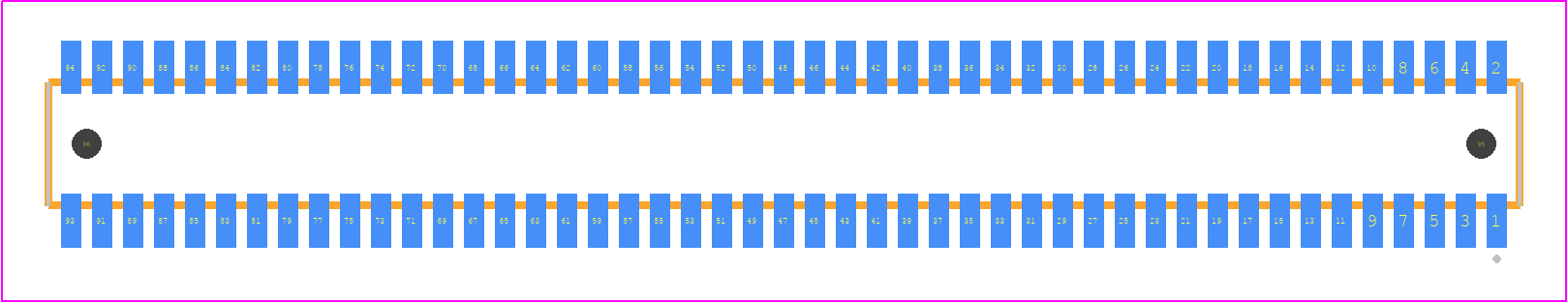 CLE-147-01-F-DV-A-K - SAMTEC PCB footprint - Other - Other - CLE-147-01-X-DV-A-K