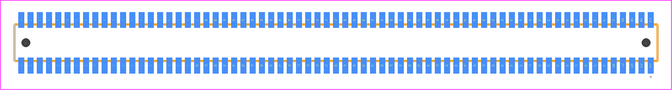 CLE-169-01-F-DV-A-K - SAMTEC PCB footprint - Other - Other - CLE-169-01-X-DV-A-K
