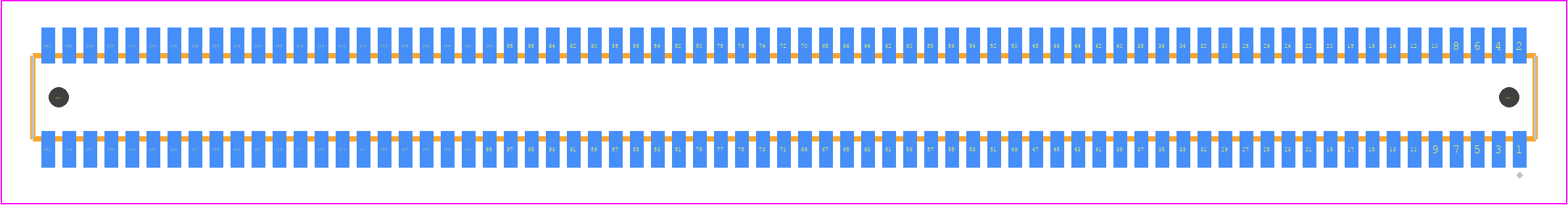 CLE-171-01-G-DV-A-P-TR - SAMTEC PCB footprint - Other - Other - CLE-171-01-X-DV-A-P-TR