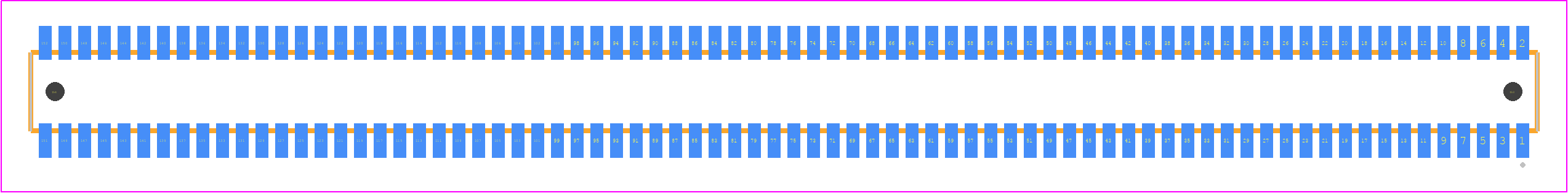 CLE-176-01-G-DV-A-P-TR - SAMTEC PCB footprint - Other - Other - CLE-176-01-X-DV-A-P-TR