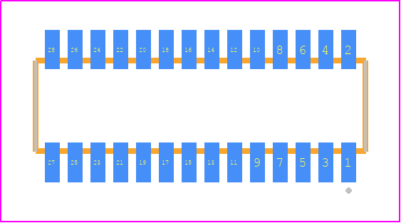 CLE-114-01-F-DV-P-TR - SAMTEC PCB footprint - Other - Other - CLE-114-01-X-DV-P-TR