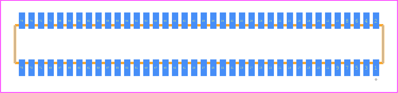 CLE-138-01-F-DV-P-TR - SAMTEC PCB footprint - Other - Other - CLE-138-01-X-DV-P-TR
