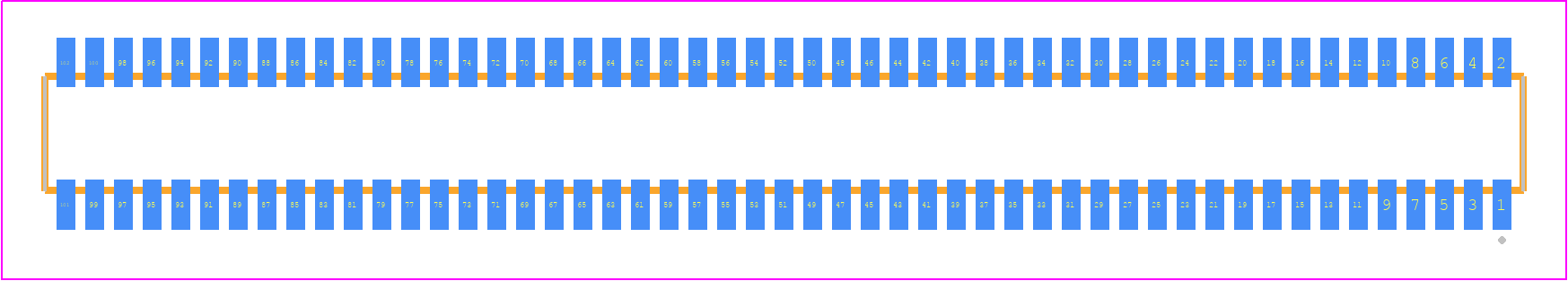 CLE-151-01-F-DV-P-TR - SAMTEC PCB footprint - Other - Other - CLE-151-01-X-DV-P-TR