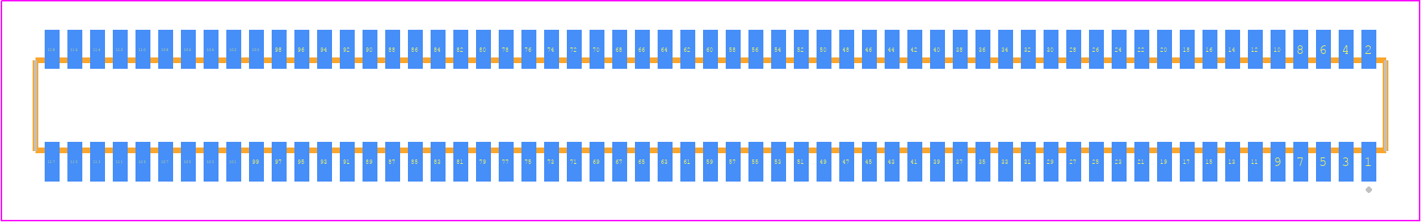 CLE-159-01-F-DV-P-TR - SAMTEC PCB footprint - Other - Other - CLE-159-01-X-DV-P-TR