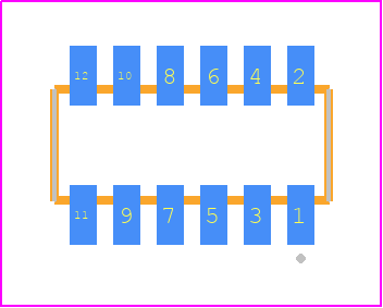 CLM-106-02-LM-D-TR - SAMTEC PCB footprint - Other - Other - CLM-106-02-XX-D-TR