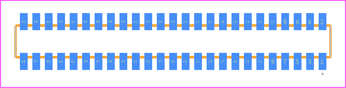 CLM-125-02-LM-D-TR - SAMTEC PCB footprint - Other - Other - CLM-125-02-XX-D-TR