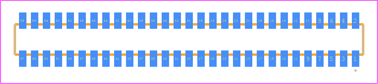 CLM-129-02-LM-D-TR - SAMTEC PCB footprint - Other - Other - CLM-129-02-XX-D-TR