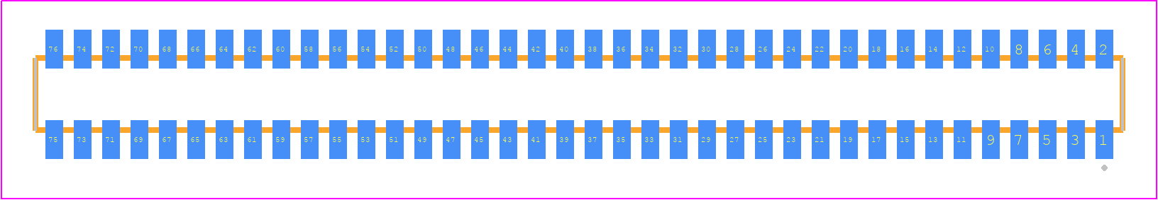 CLM-138-02-LM-D-TR - SAMTEC PCB footprint - Other - Other - CLM-138-02-XX-D-TR