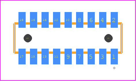 CLM-109-02-H-D-A - SAMTEC PCB footprint - Other - Other - CLM-109-02-XX-D-A