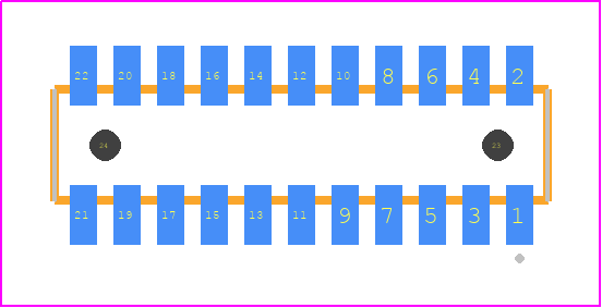 CLM-111-02-LM-D-A - SAMTEC PCB footprint - Other - Other - CLM-111-02-XX-D-A