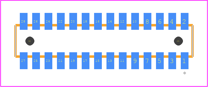 CLM-114-02-L-D-A - SAMTEC PCB footprint - Other - Other - CLM-114-02-XX-D-A