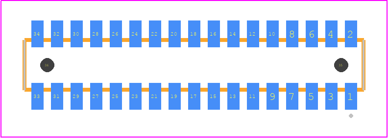 CLM-117-02-LM-D-A - SAMTEC PCB footprint - Other - Other - CLM-117-02-XX-D-A