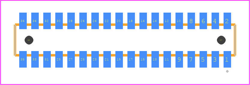 CLM-118-02-LM-D-A - SAMTEC PCB footprint - Other - Other - CLM-118-02-XX-D-A