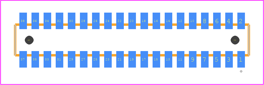 CLM-119-02-G-D-A - SAMTEC PCB footprint - Other - Other - CLM-119-02-XX-D-A