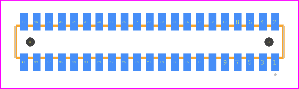 CLM-121-02-LM-D-A - SAMTEC PCB footprint - Other - Other - CLM-121-02-XX-D-A