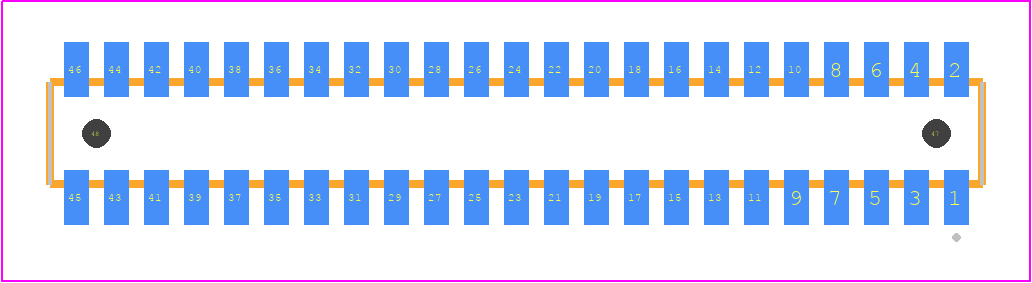 CLM-123-02-F-D-A - SAMTEC PCB footprint - Other - Other - CLM-123-02-XX-D-A