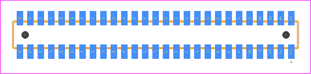 CLM-127-02-LM-D-A - SAMTEC PCB footprint - Other - Other - CLM-127-02-XX-D-A