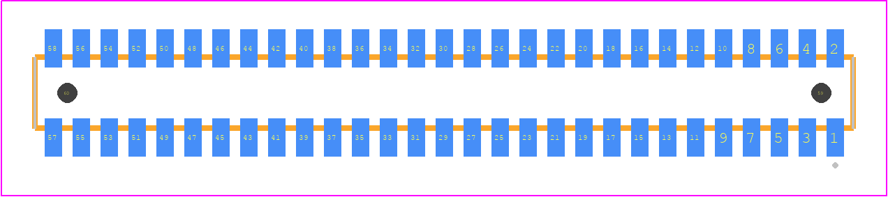 CLM-129-02-G-D-A - SAMTEC PCB footprint - Other - Other - CLM-129-02-XX-D-A