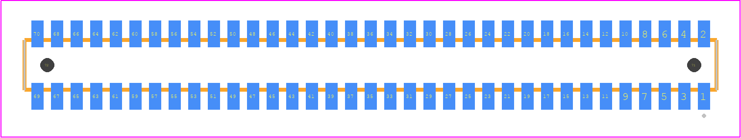 CLM-135-02-LM-D-A - SAMTEC PCB footprint - Other - Other - CLM-135-02-XX-D-A